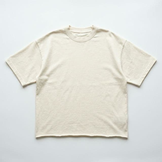 Oversized Street Tee in Off White